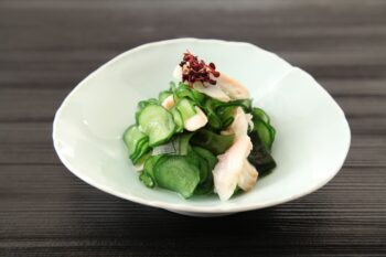 ほっけときゅうりの酢の物の画像