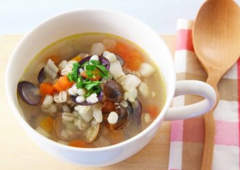 しじみと押麦のスープの画像