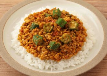 オクラのキーマカレーの画像