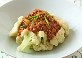 カリフラワーの麻婆あんかけの画像