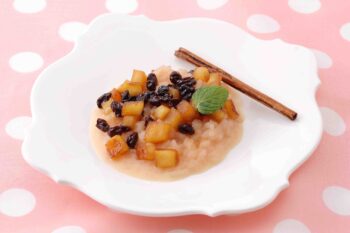 焼きリンゴのリゾットの画像