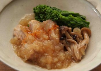 鶏肉と菜の花のみぞれ煮の画像