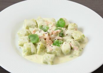 そら豆ニョッキ～レモンバターソース～の画像