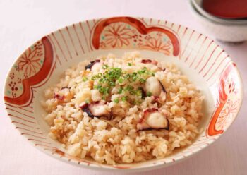 たこの炊き込みご飯の画像