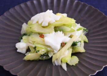 イカとセロリの塩炒めの画像