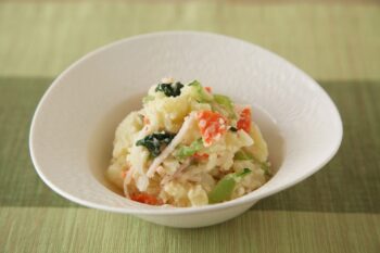 チンゲン菜のポテトサラダの画像